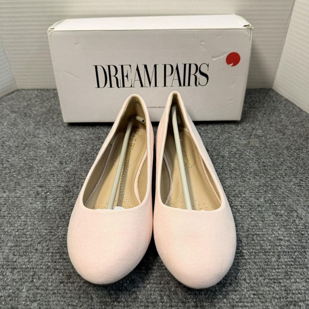 Dream Pairs Flats Womens 6 Pink SOLE-SIMPLE Ballet Slip On Cushioned Shoes